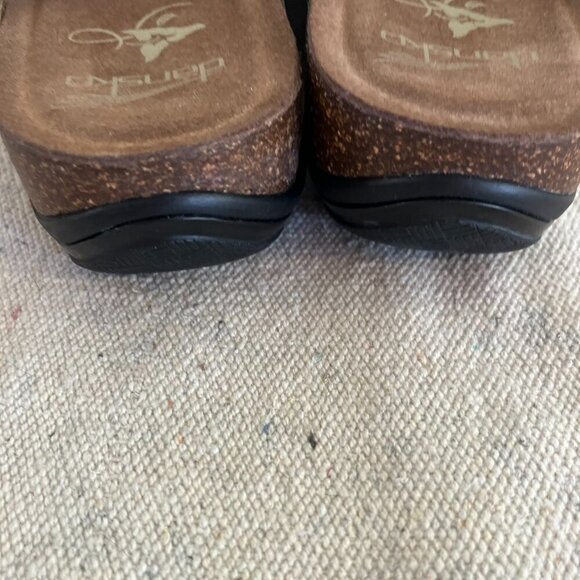 Dansko Woman's Janie Leather Pewter Metallic Summer Sandals Sz 10.5-11 - Picture 6 of 10